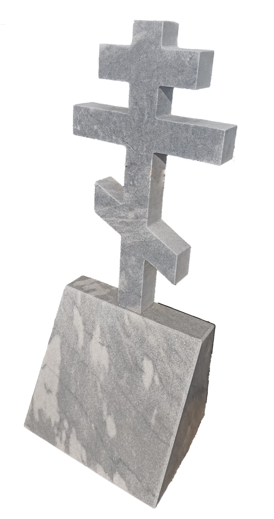 Памятник из мрамора фигурный «Крест» АртМ0043